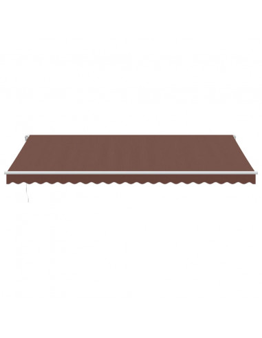 Tenda da Sole Retrattile Manuale Marrone 500x350 cm