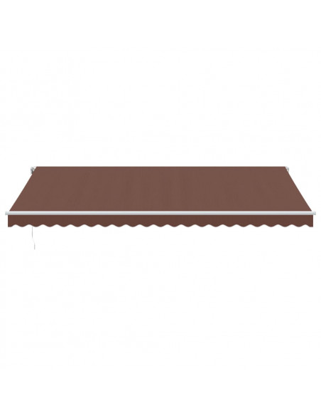 Tenda da Sole Retrattile Automatica Marrone 500x350 cm
