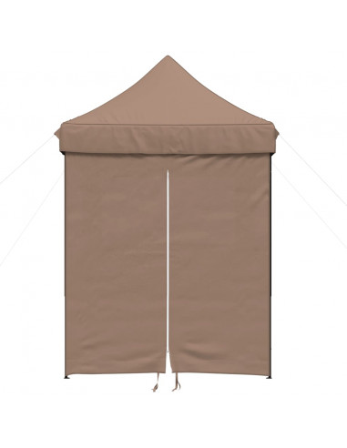 Tendone per Feste Pieghevole Pop-Up con 4 Pareti Marrone