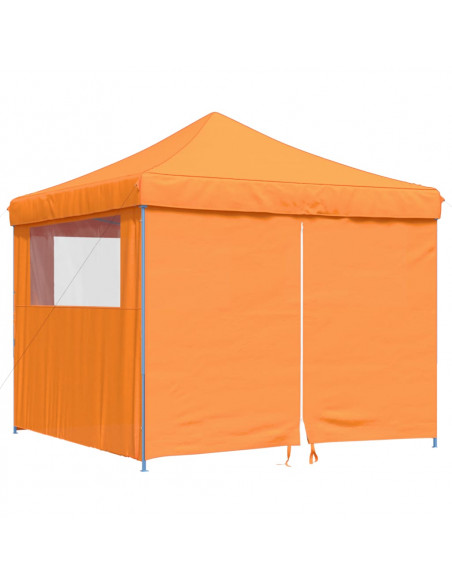 Tendone per Feste Pieghevole Pop-Up con 4 Pareti Arancione