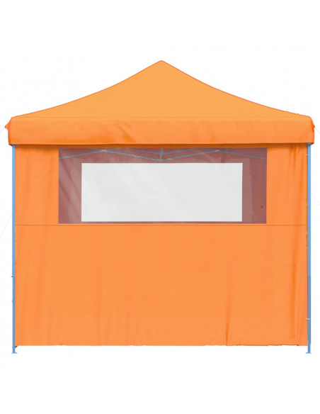 Tendone per Feste Pieghevole Pop-Up con 4 Pareti Arancione