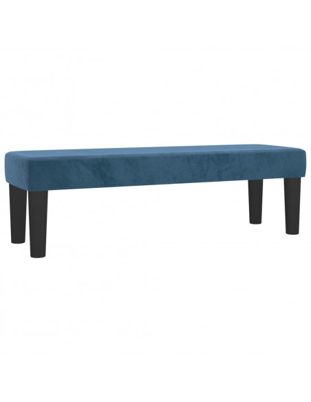 Panca Blu Scuro 100x30x30 cm in Velluto