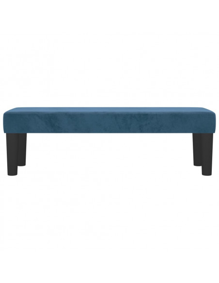 Panca Blu Scuro 100x30x30 cm in Velluto
