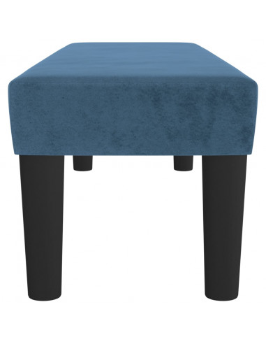 Panca Blu Scuro 100x30x30 cm in Velluto