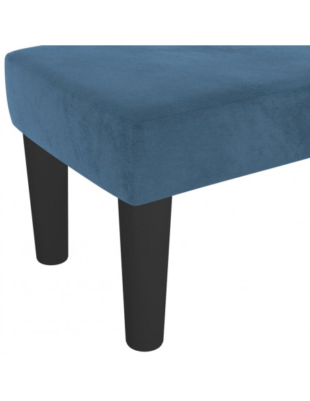 Panca Blu Scuro 100x30x30 cm in Velluto