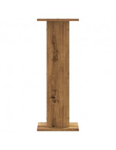 Supporti Altoparlanti 2 pz Rovere 30x30x80 cm in Multistrato