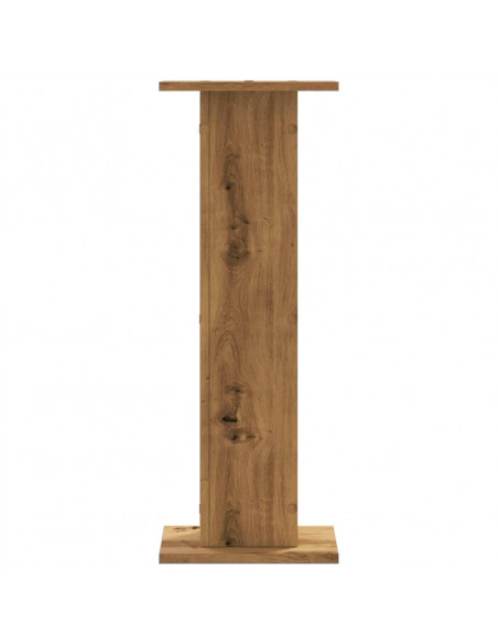 Supporti Altoparlanti 2 pz Rovere 30x30x80 cm in Multistrato