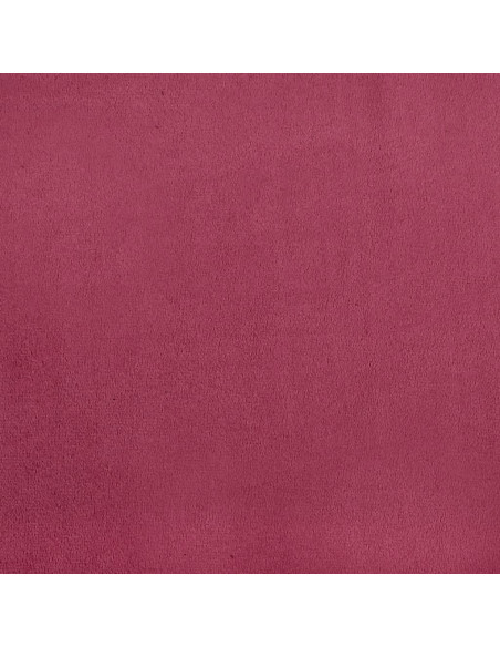 Set di Divani 3 pz con Cuscini e Rinforzi Rosso Vino in Velluto