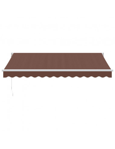 Tenda Sole Retrattile Manuale 350x250 cm Marrone