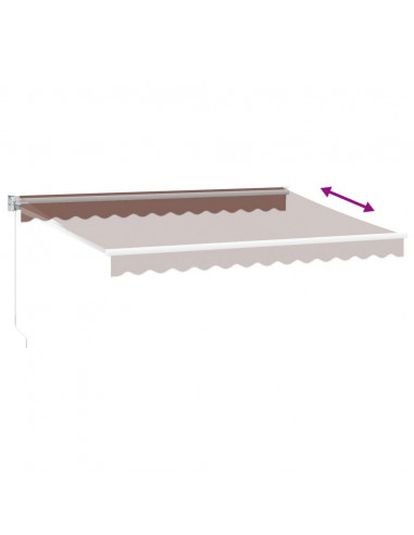 Tenda Sole Retrattile Manuale 350x250 cm Marrone