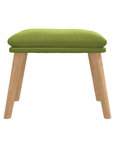 Poggiapiedi Verde Chiaro 45x29,5x35 cm in Velluto