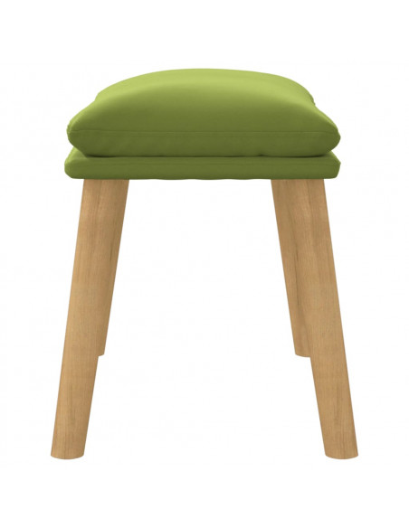 Poggiapiedi Verde Chiaro 45x29,5x35 cm in Velluto