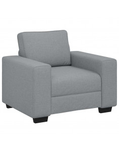 Poltrona Grigio Chiaro 60 cm in Tessuto 2