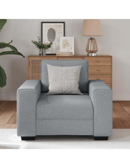Poltrona Grigio Chiaro 60 cm in Tessuto