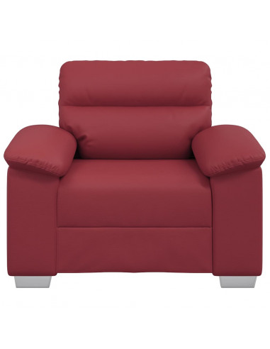 Poltrona Rosso Vino 60 cm in Similpelle