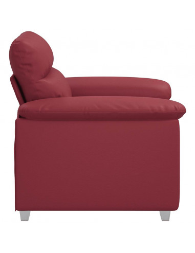 Poltrona Rosso Vino 60 cm in Similpelle