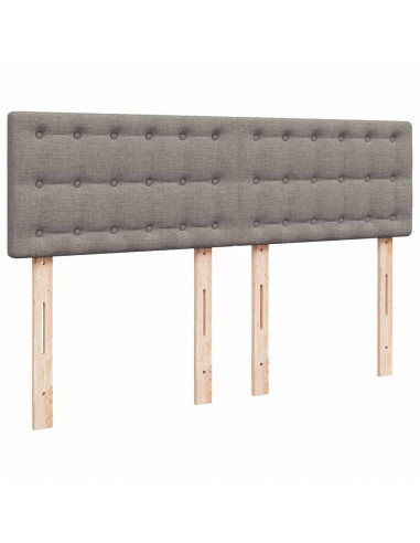 Pouf Letto con Materasso Tortora 140x190 cm in Tessuto