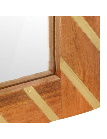 Set Mobili da Bagno 2pz Marrone e Nero Legno Massello di Mango