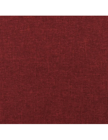 Sgabello Rosso Vino 45x29,5x35 cm in Tessuto e Similpelle