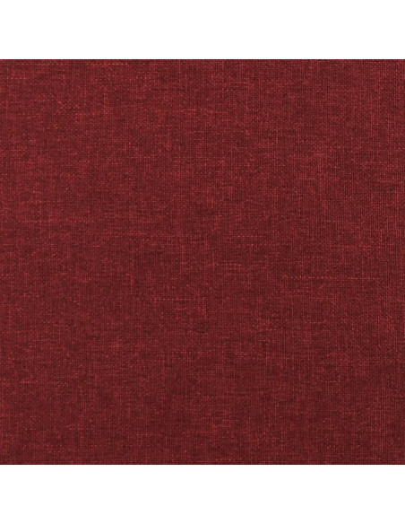 Sgabello Rosso Vino 45x29,5x35 cm in Tessuto e Similpelle