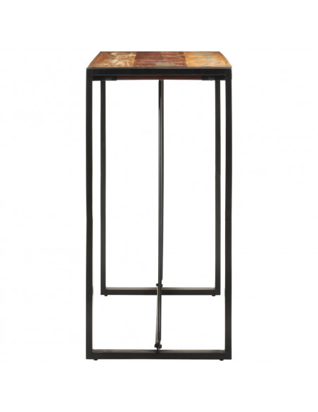 Tavolo da Bar 110x55x110 cm in Legno Massello di Recupero