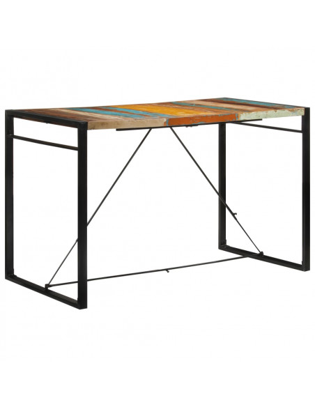 Tavolo da Bar 175x90x110 cm in Legno Massello di Recupero