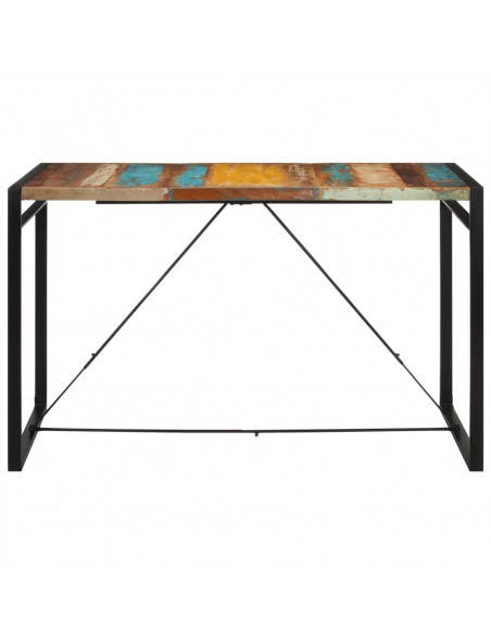 Tavolo da Bar 175x90x110 cm in Legno Massello di Recupero