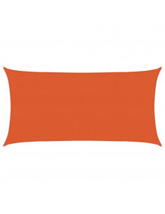 Vela Parasole 160 g/m² Arancione 2,5x4,5 m in HDPE 2