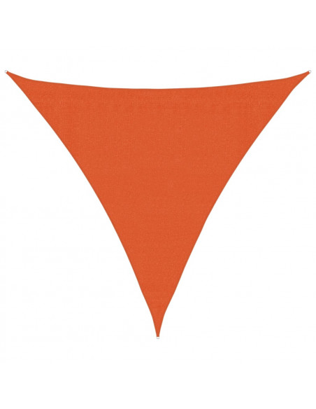 Vela Parasole 160 g/m² Arancione 3x3x3 m in HDPE