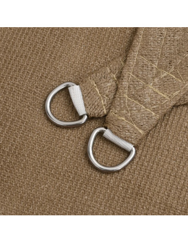 Vela Parasole 160 g/m² Grigio Talpa 2x2 m in HDPE