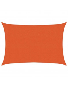 Vela Parasole 160 g/m² Rettangolare Arancione 3x4,5 m in HDPE 2