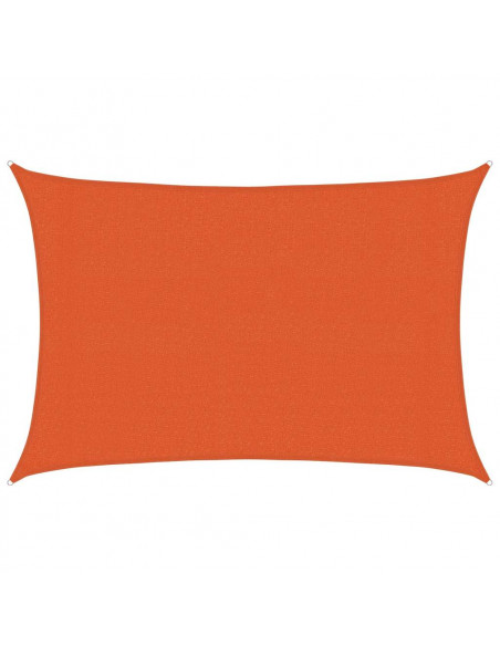 Vela Parasole 160 g/m² Rettangolare Arancione 3x4,5 m in HDPE