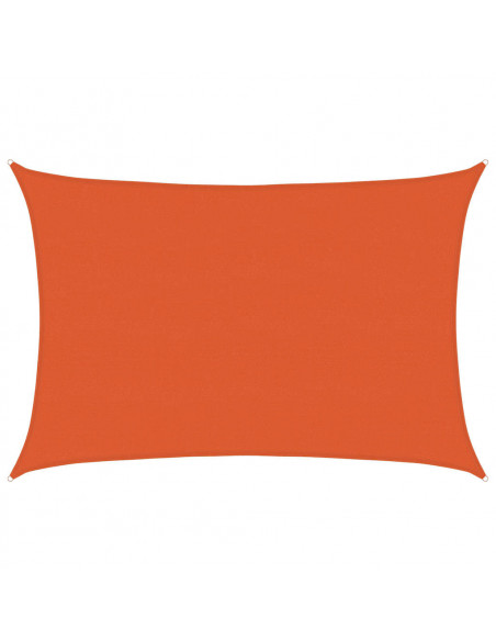 Vela Parasole 160 g/m² Rettangolare Arancione 5x6 m in HDPE