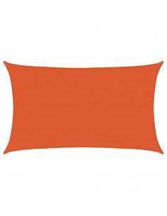 Vela Parasole 160 g/m² Rettangolare Arancione 5x8 m in HDPE 2