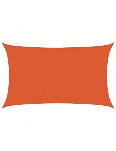 Vela Parasole 160 g/m² Rettangolare Arancione 5x8 m in HDPE