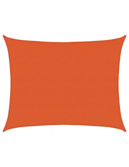 Vela Parasole 160 g/m² Rettangolare Arancione 6x8 m in HDPE