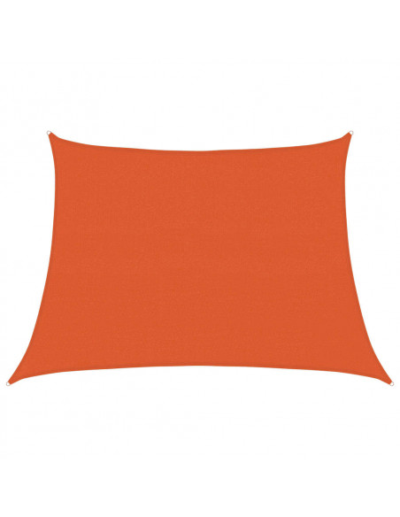 Vela Parasole 160 g/m² Trapezio Arancione 4/5x3 m in HDPE