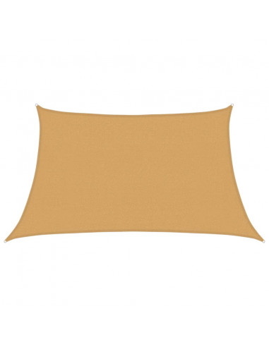 Vela Parasole 160 g/m² Trapezio Grigio Chiaro 3/4x2 m in HDPE