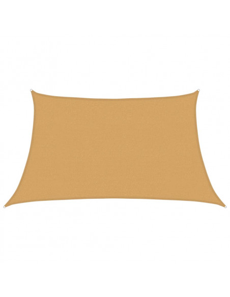 Vela Parasole 160 g/m² Trapezio Grigio Chiaro 3/4x2 m in HDPE