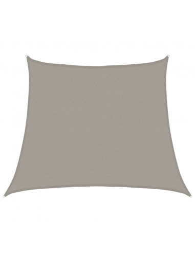 Vela Parasole 160 g/m² Trapezio Grigio Chiaro 3/4x3 m in HDPE