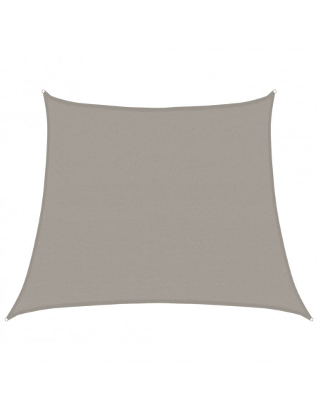 Vela Parasole 160 g/m² Trapezio Grigio Chiaro 3/4x3 m in HDPE