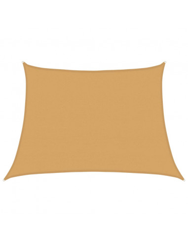 Vela Parasole 160 g/m² Trapezio Grigio Chiaro 4/5x3 m in HDPE