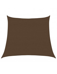Vela Parasole 160 g/m² Trapezio Marrone 4/5x4 m in HDPE 2