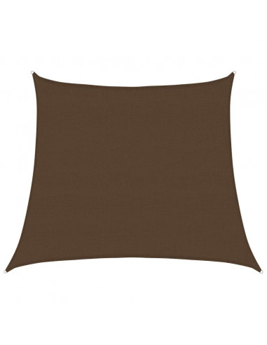 Vela Parasole 160 g/m² Trapezio Marrone 4/5x4 m in HDPE