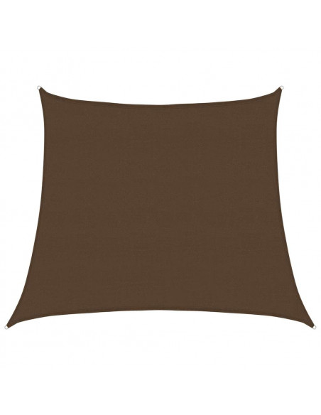 Vela Parasole 160 g/m² Trapezio Marrone 4/5x4 m in HDPE
