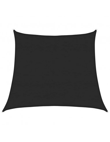 Vela Parasole 160 g/m² Trapezio Nero 4/5x4 m in HDPE
