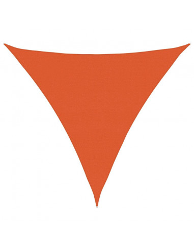 Vela Parasole 160 g/m² Triangolare Arancione 5x5x5 m in HDPE