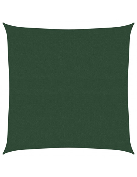 Vela Parasole 160 g/m² Verde Scuro 6x6 m in HDPE