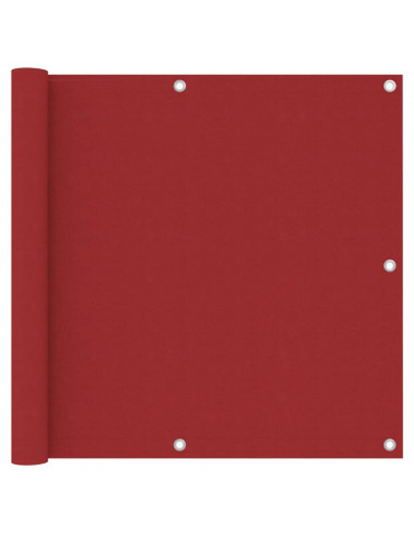 Paravento da Balcone Rosso 90x600 cm in Tessuto Oxford