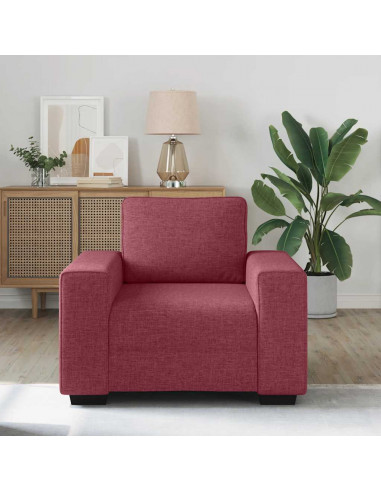Poltrona Rosso Vino 60 cm in Tessuto